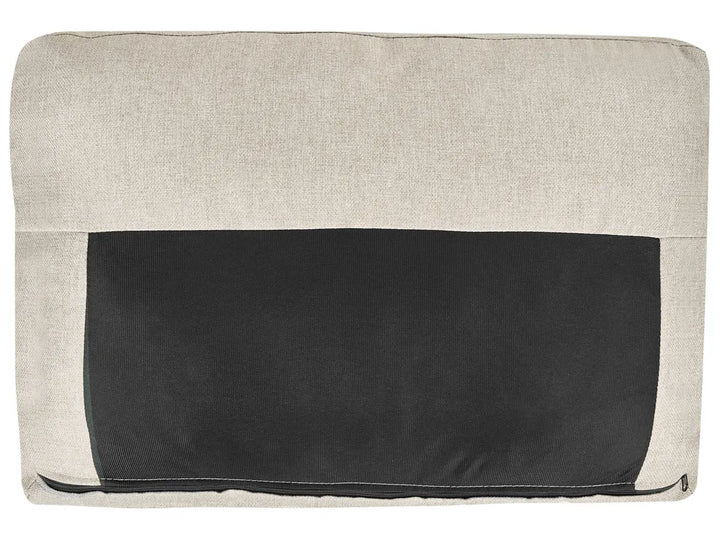 U-Shape Sofa Bed 5 Seater with Storage Fabric Beige Veronike