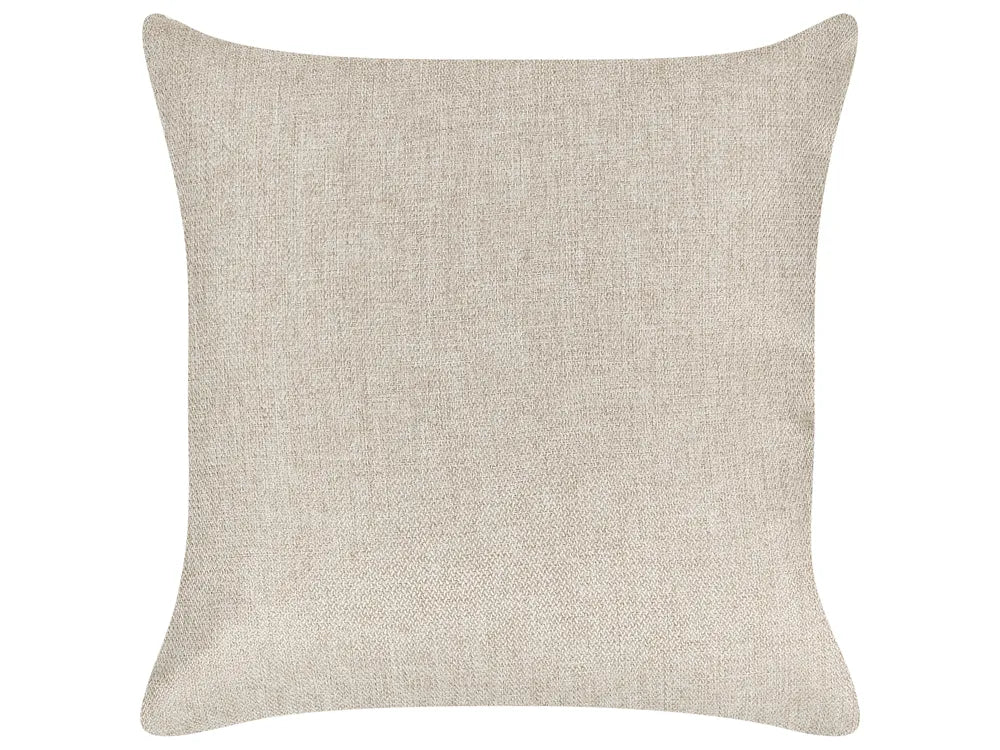 U-Shape Sofa Bed 5 Seater with Storage Fabric Beige Veronike
