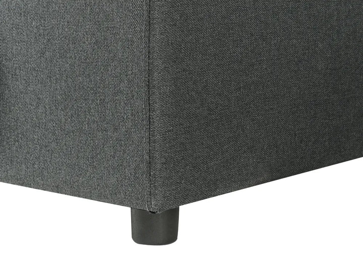 U-Shape Sofa Bed 5 Seater with Storage Fabric Dark Grey Veronike