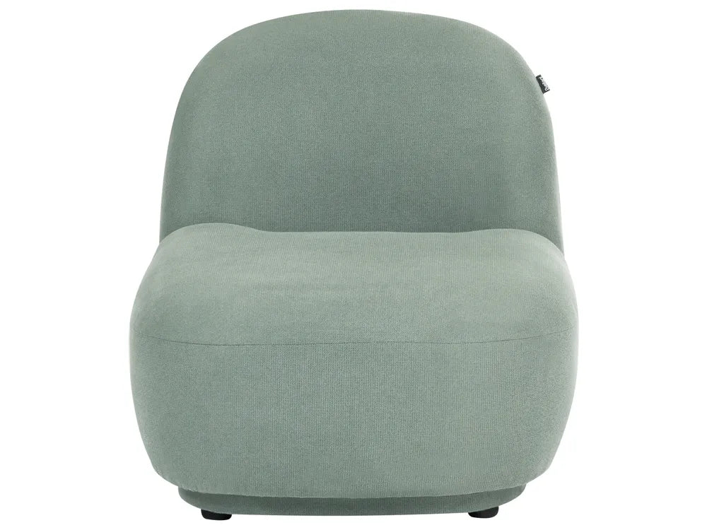 Living Room Set 4 Seater Fabric Light Green Akifa
