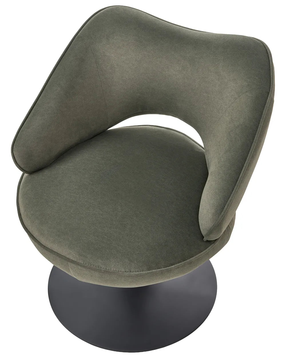 Swivel Armchair Velvet Dark Green Mikhajlo