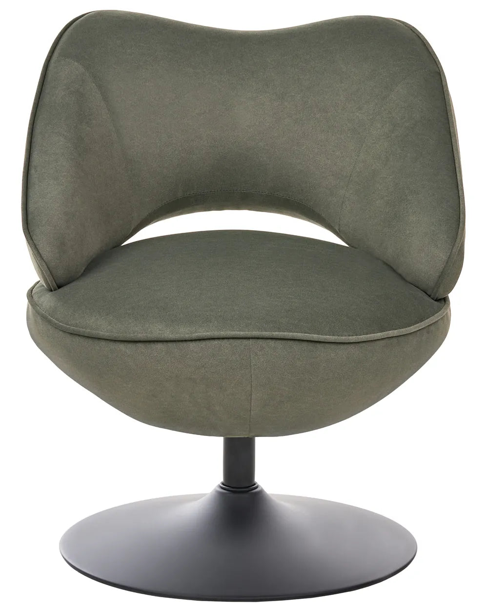 Swivel Armchair Velvet Dark Green Mikhajlo
