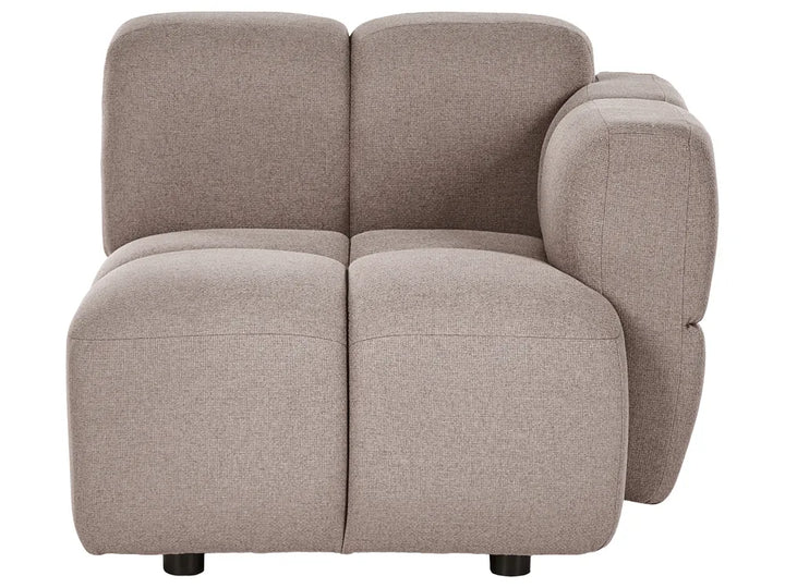 Modular Corner Sofa 4 Seater Fabric Taupe Right Hand Norcross