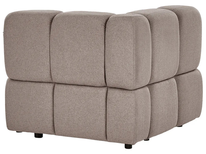 Modular Corner Sofa 4 Seater Fabric Taupe Left Hand Norcross