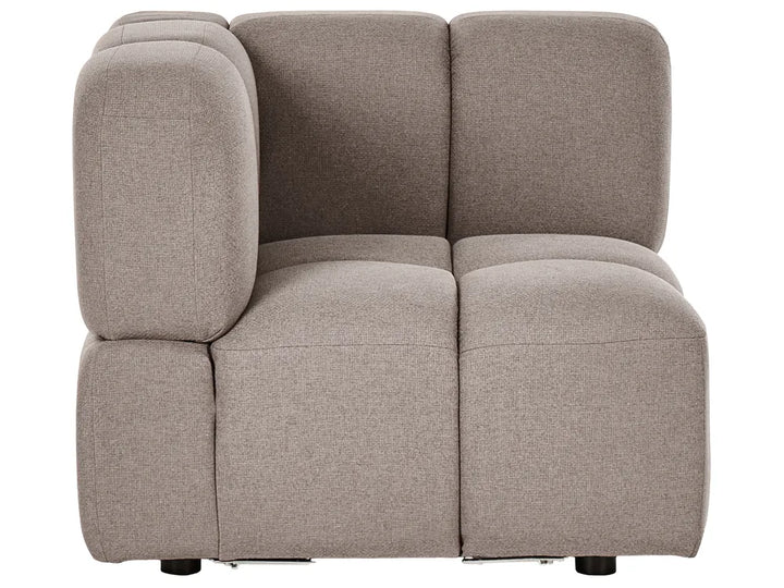 Modular Corner Sofa 4 Seater Fabric Taupe Left Hand Norcross