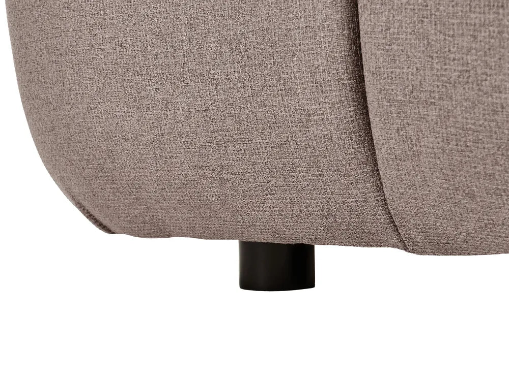 Modular Corner Sofa 4 Seater Fabric Taupe Left Hand Norcross