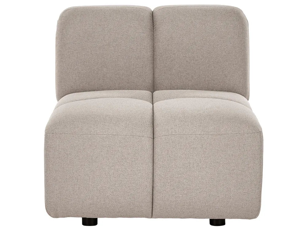 Modular Corner Sofa 4 Seater Fabric Beige Right Hand Norcross