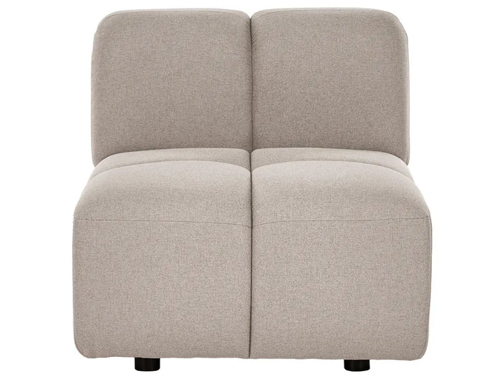 Modular Corner Sofa 4 Seater Fabric Beige Right Hand Norcross