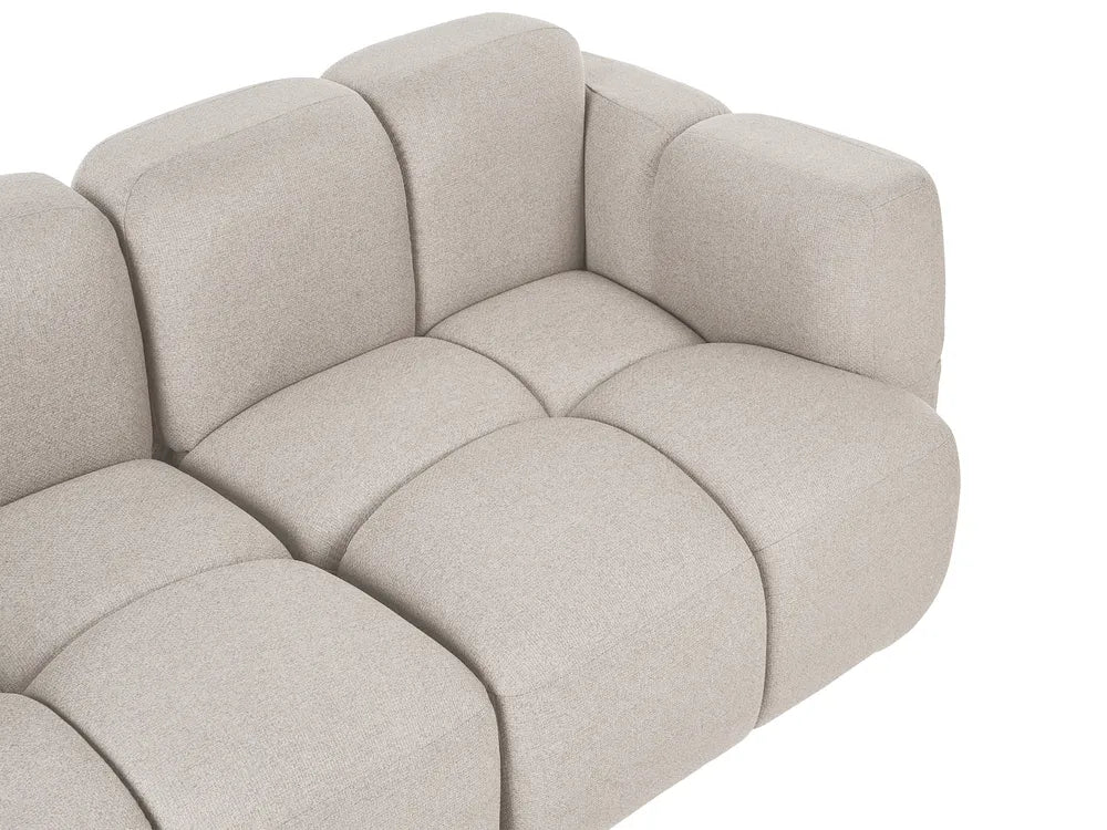 Modular Corner Sofa 4 Seater Fabric Beige Right Hand Norcross