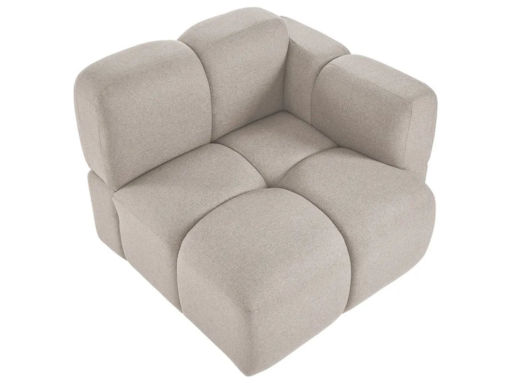 Modular Corner Sofa 4 Seater Fabric Beige Right Hand Norcross