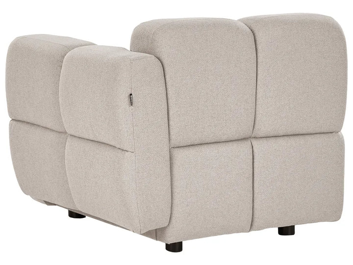 Modular Corner Sofa 4 Seater Fabric Beige Right Hand Norcross