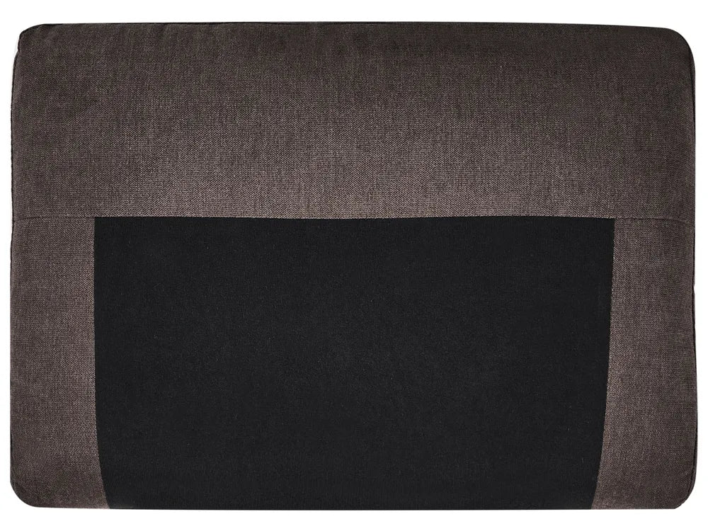 Sofa 3 Seater Fabric Dark Brown Arlo