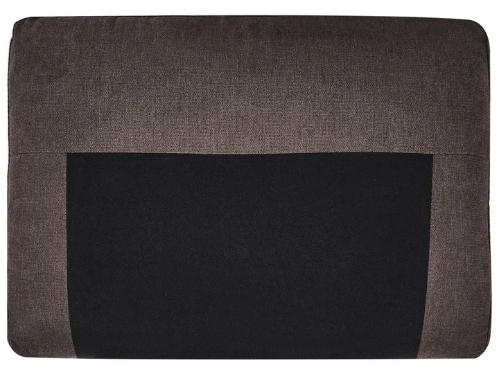 Sofa 3 Seater Fabric Dark Brown Arlo