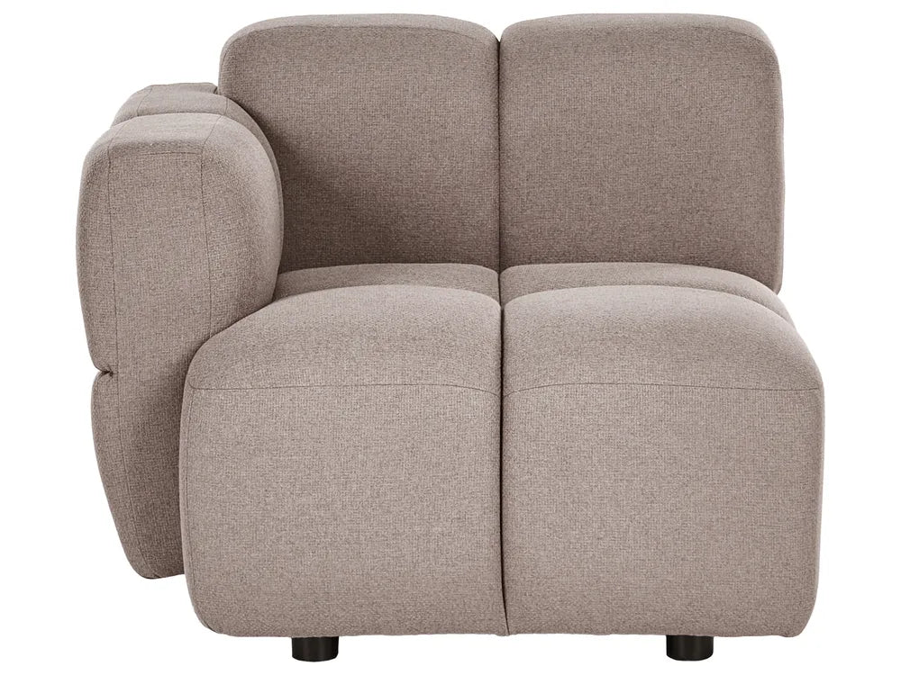 Modular U-Shape Sofa 8 Seater Fabric Taupe Norcross