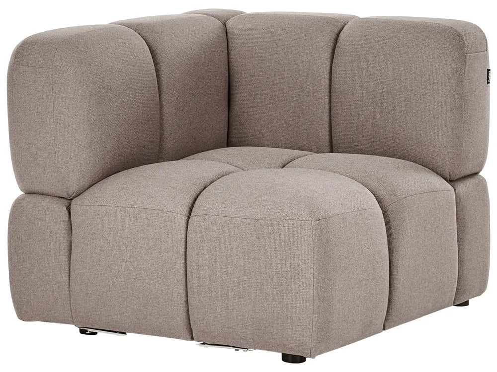 Modular U-Shape Sofa 8 Seater Fabric Taupe Norcross