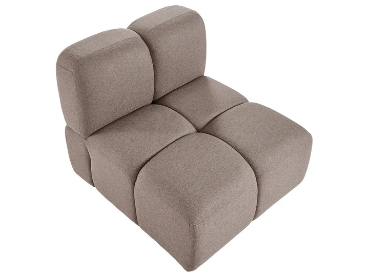Modular U-Shape Sofa 8 Seater Fabric Taupe Norcross