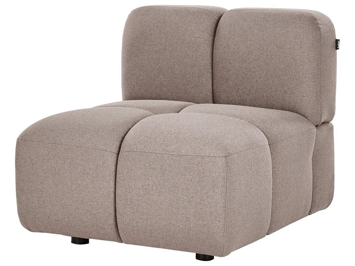 Modular U-Shape Sofa 8 Seater Fabric Taupe Norcross