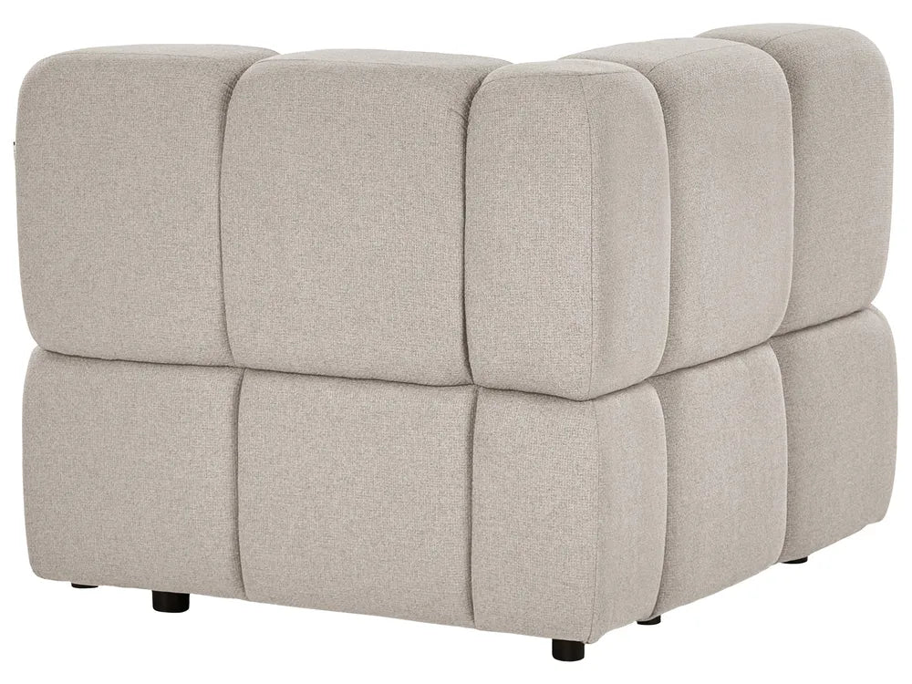 Modular U-Shape Sofa 8 Seater Fabric Beige Norcross