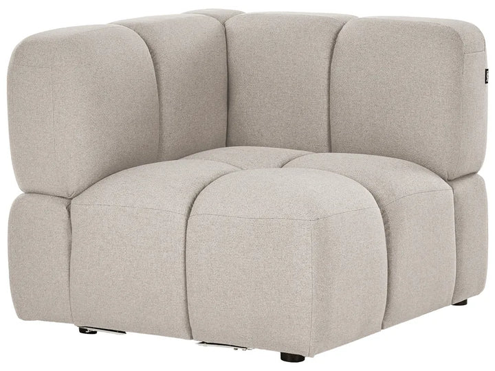Modular U-Shape Sofa 8 Seater Fabric Beige Norcross