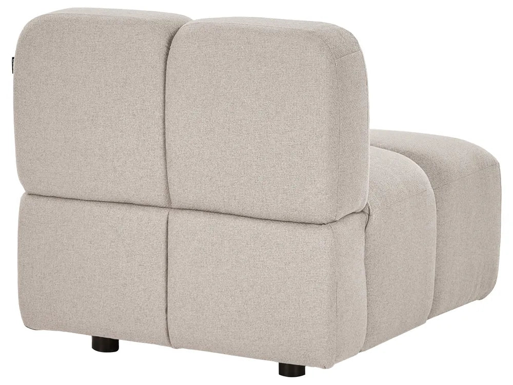 Modular U-Shape Sofa 8 Seater Fabric Beige Norcross