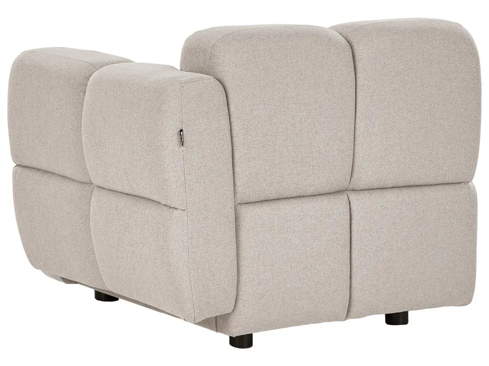 Modular U-Shape Sofa 8 Seater Fabric Beige Norcross
