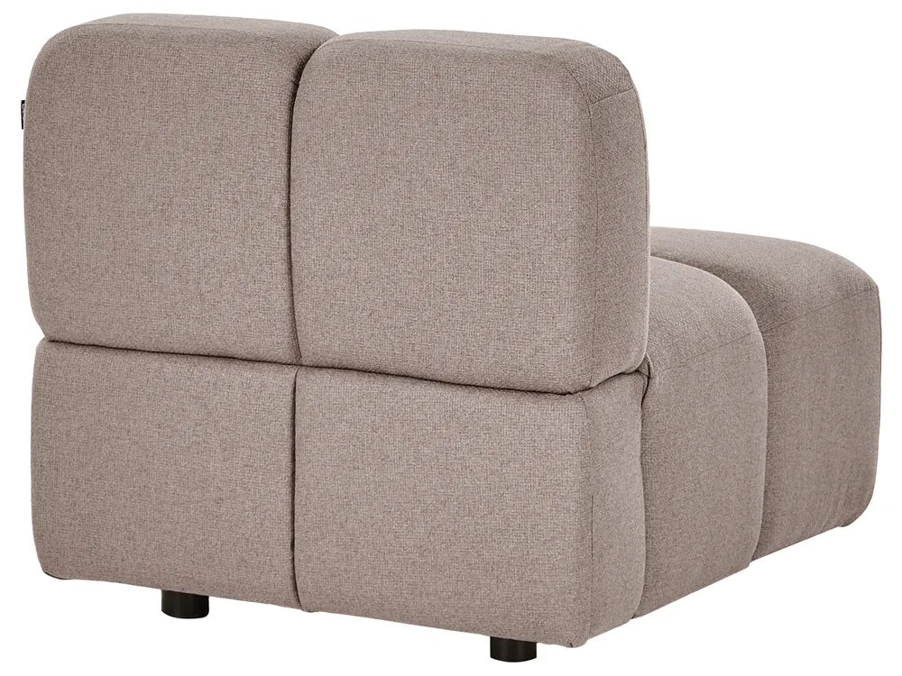 Modular Sofa 3 Seater Fabric Taupe Norcross