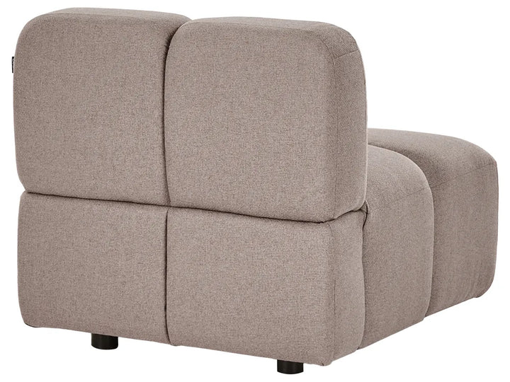 Modular Sofa 3 Seater Fabric Taupe Norcross