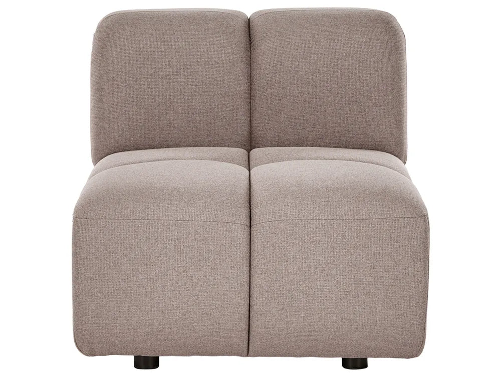 Modular Sofa 3 Seater Fabric Taupe Norcross
