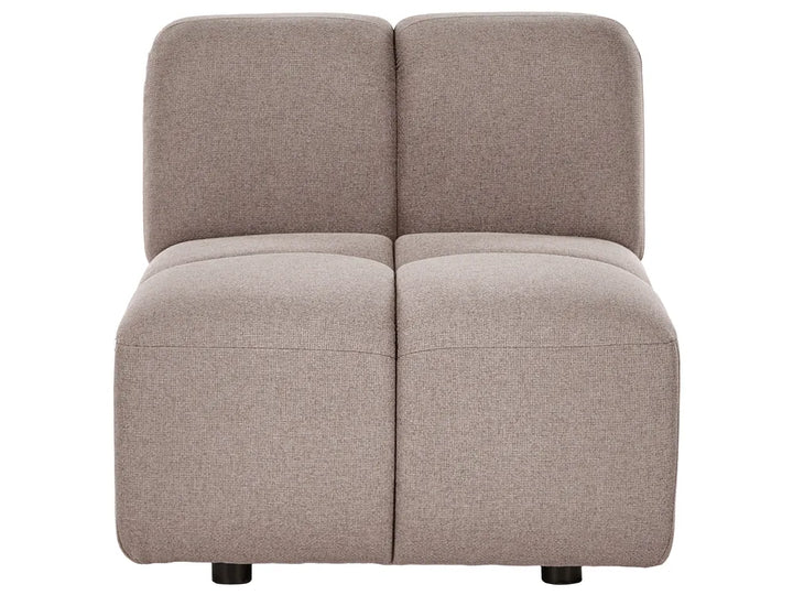 Modular Sofa 3 Seater Fabric Taupe Norcross