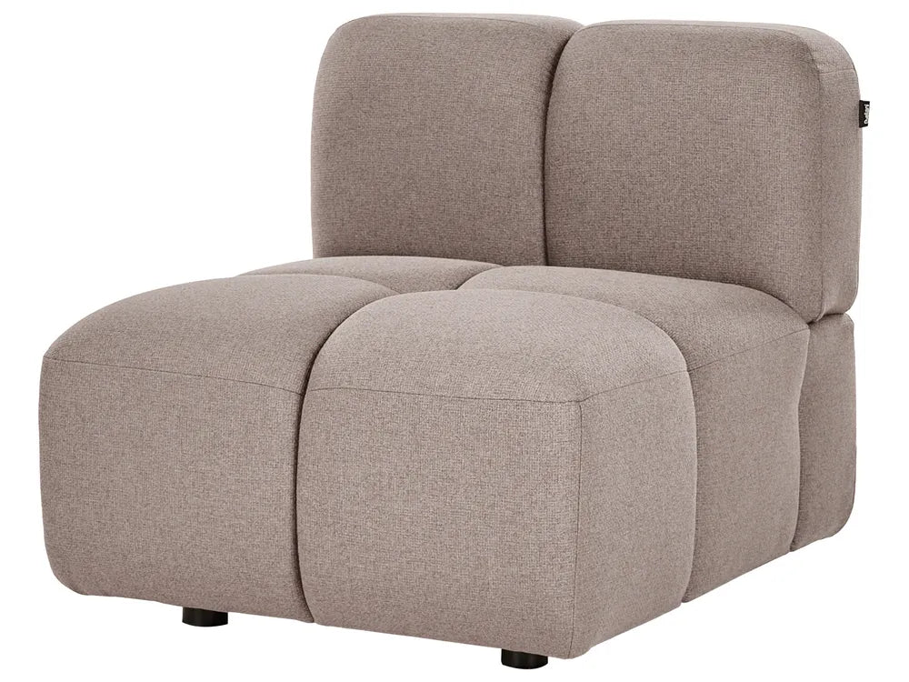 Modular Sofa 3 Seater Fabric Taupe Norcross