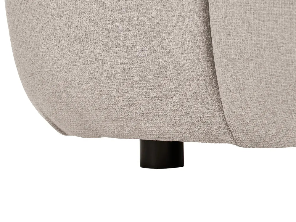 Modular Sofa 3 Seater Fabric Beige Norcross
