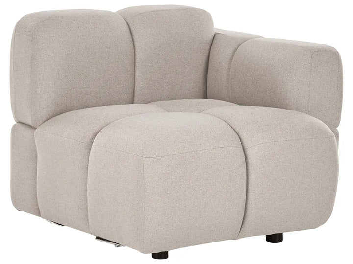 Modular Sofa 3 Seater Fabric Beige Norcross