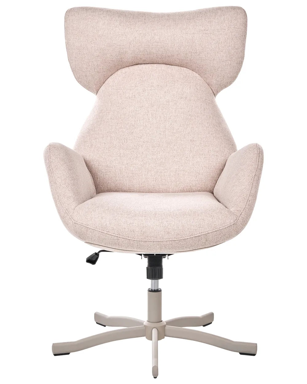 Swivel Armchair Fabric Beige Grazyna