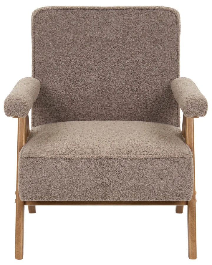 Armchair Boucle Taupe Elmina