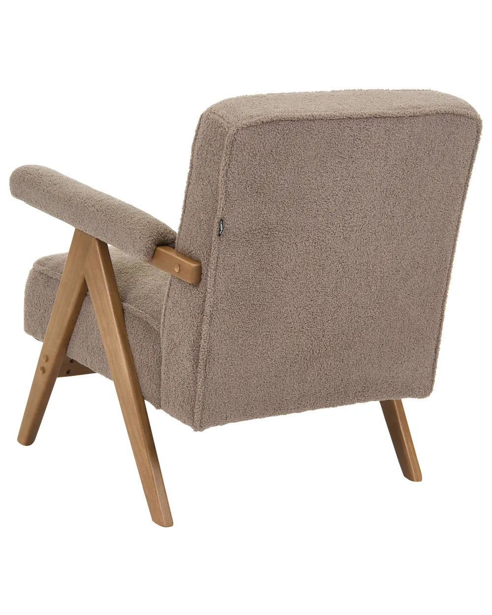 Armchair Boucle Taupe Elmina