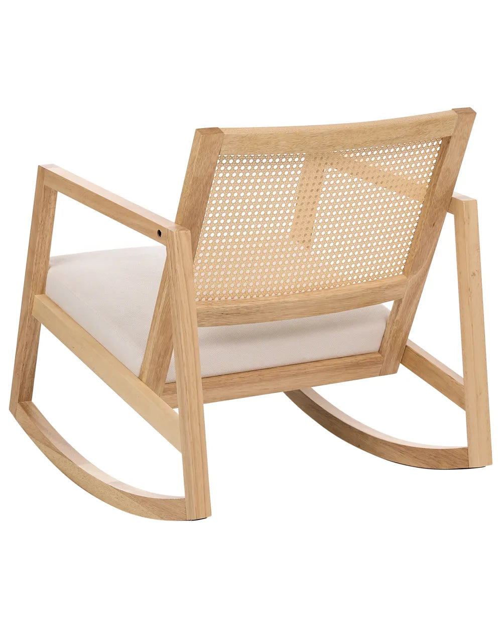 Modern rocking chair with wooden legs