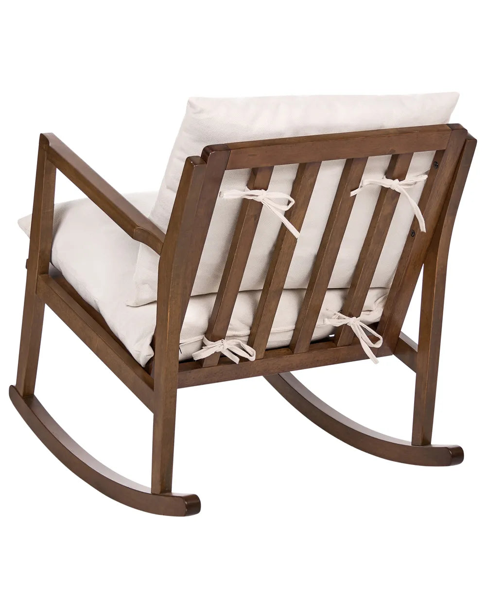 Rocking Chair Wood Brown/ Light Beige Corvin
