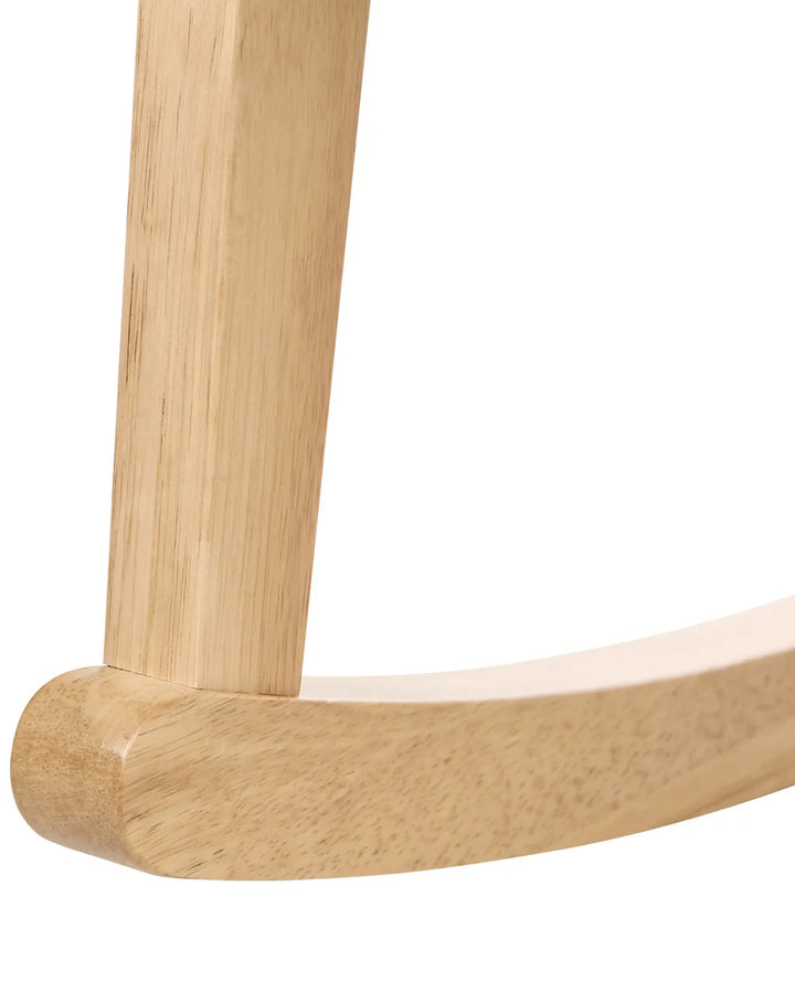 Rocking Chair Wood Light Brown/ Light Beige Corvin