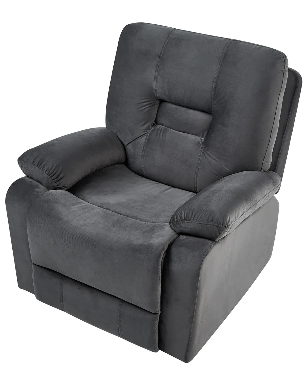 Electric Recliner Chair Velvet Dark Grey Caynemore