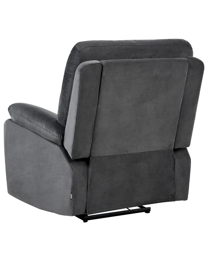 Electric Recliner Chair Velvet Dark Grey Caynemore