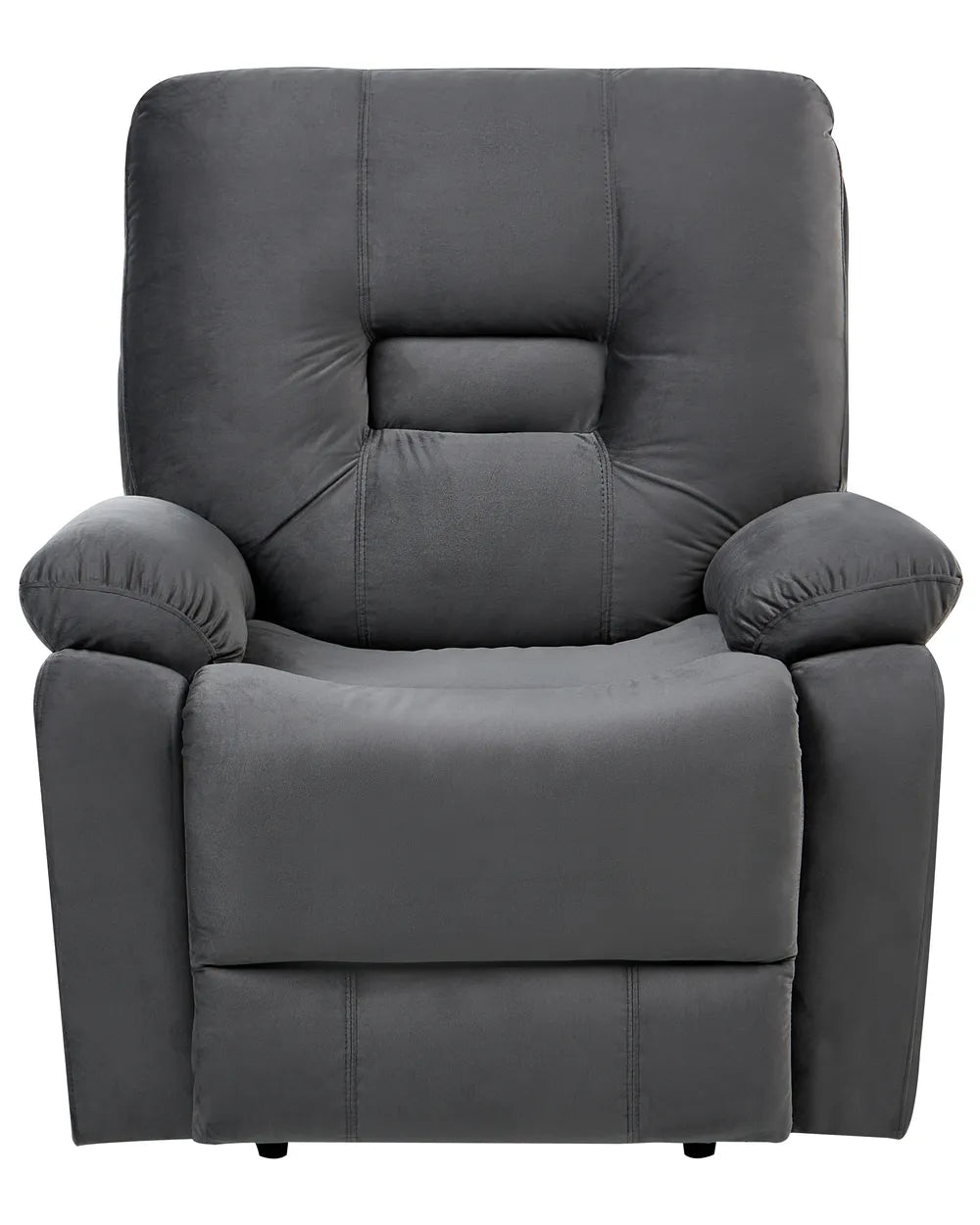Electric Recliner Chair Velvet Dark Grey Caynemore
