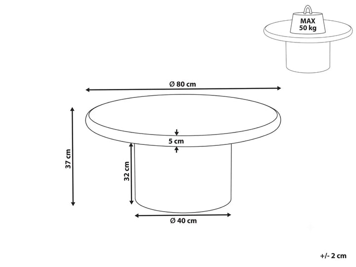Coffee Table Taupe Jonna