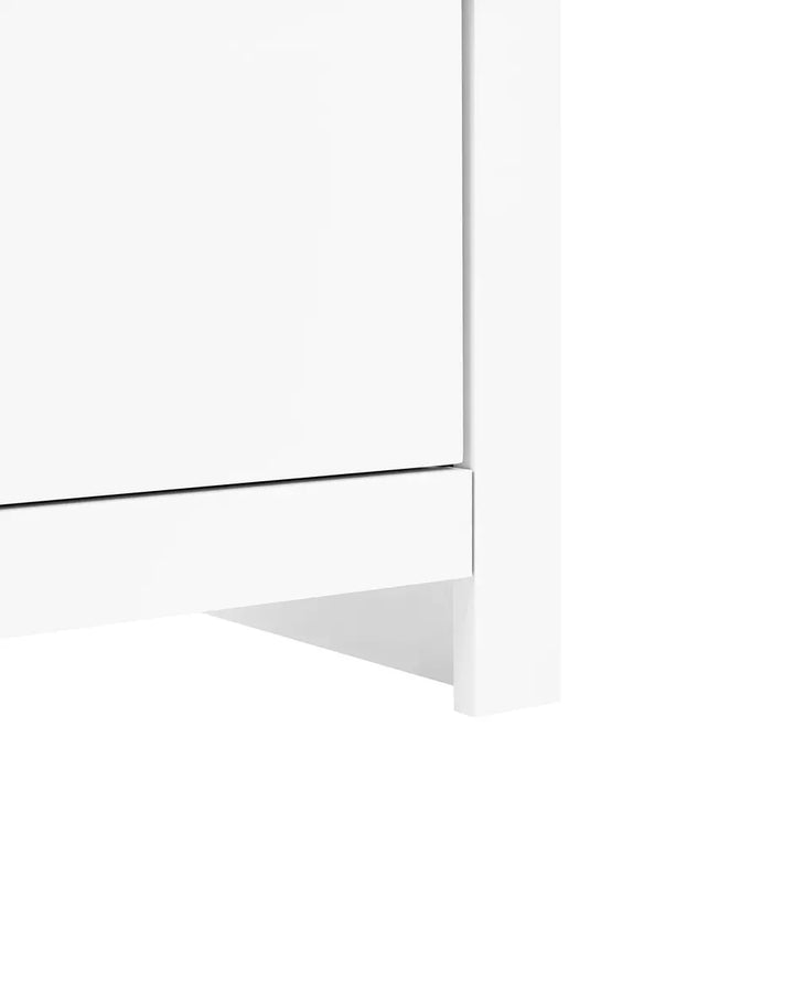 Glass Display Cabinet 60 cm White Nakash