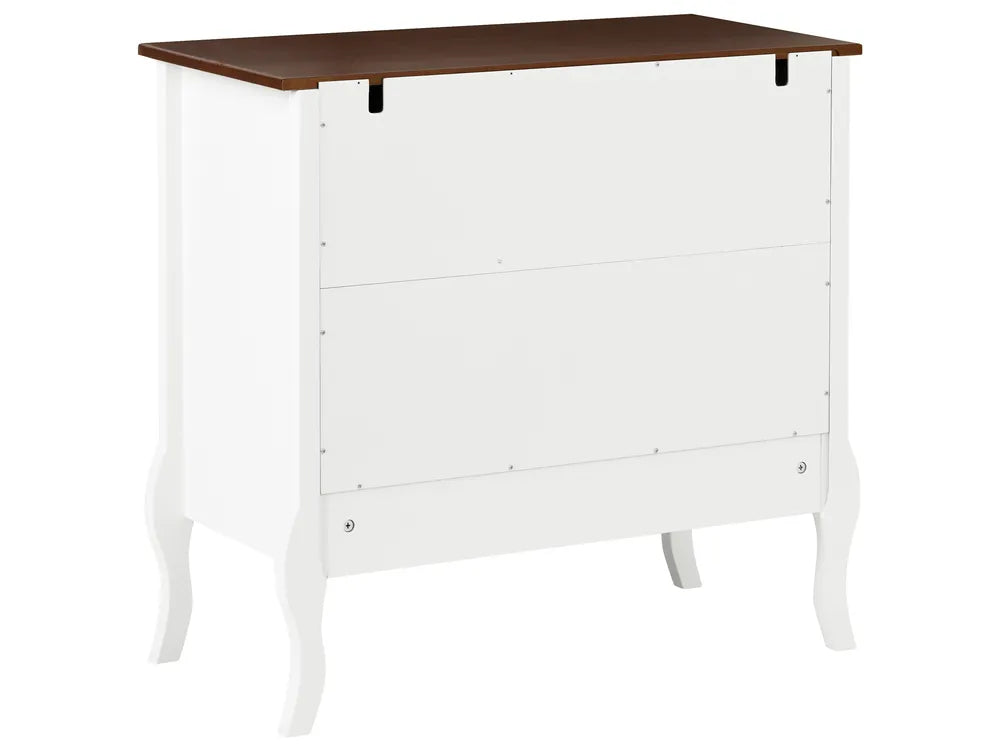 3 Drawer Chest White Cemil