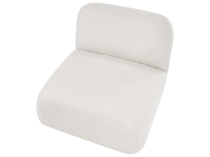 Modular Sofa 3 Seater with Ottoman Boucle Off-White Eyler