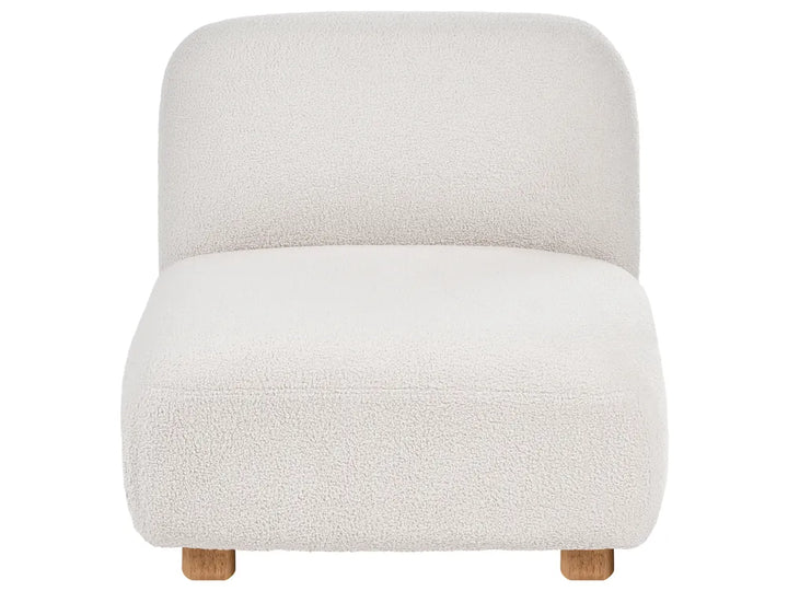 Modular Sofa 3 Seater with Ottoman Boucle Off-White Eyler