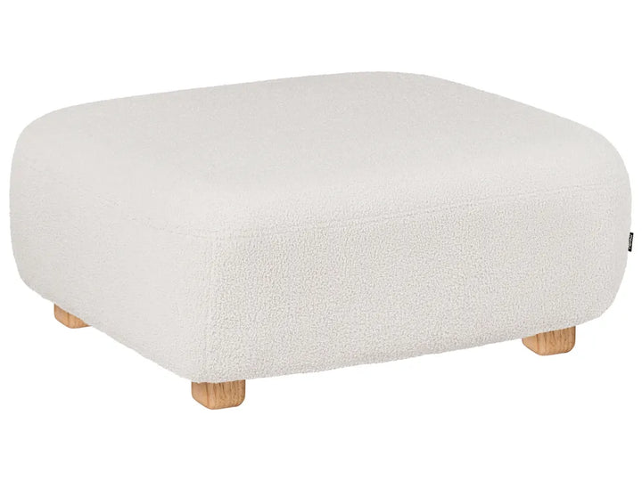 Modular Sofa 2 Seater with Ottoman Boucle Off-White Eyler