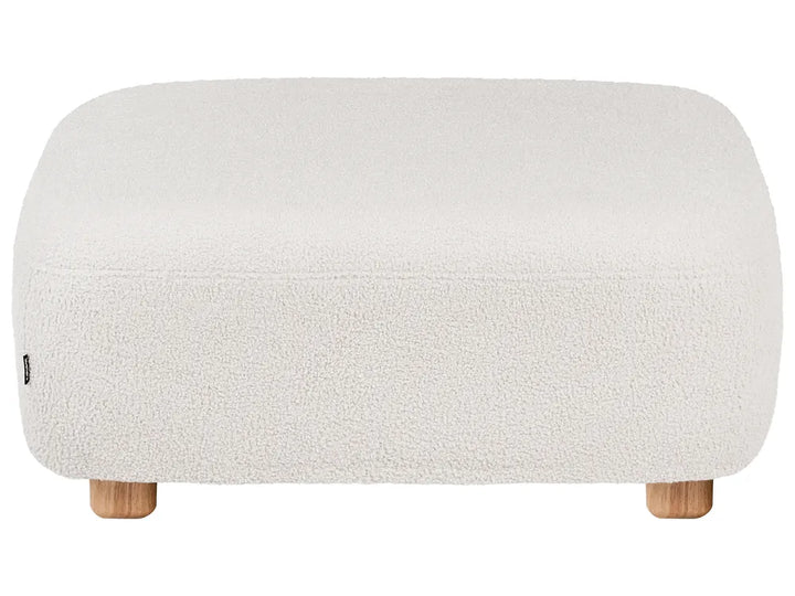 Modular Sofa 2 Seater with Ottoman Boucle Off-White Eyler