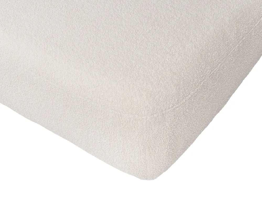 Modular Sofa 2 Seater with Ottoman Boucle Off-White Eyler