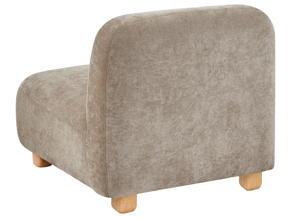 Modular Sofa 3 Seater Fabric Beige Eyler